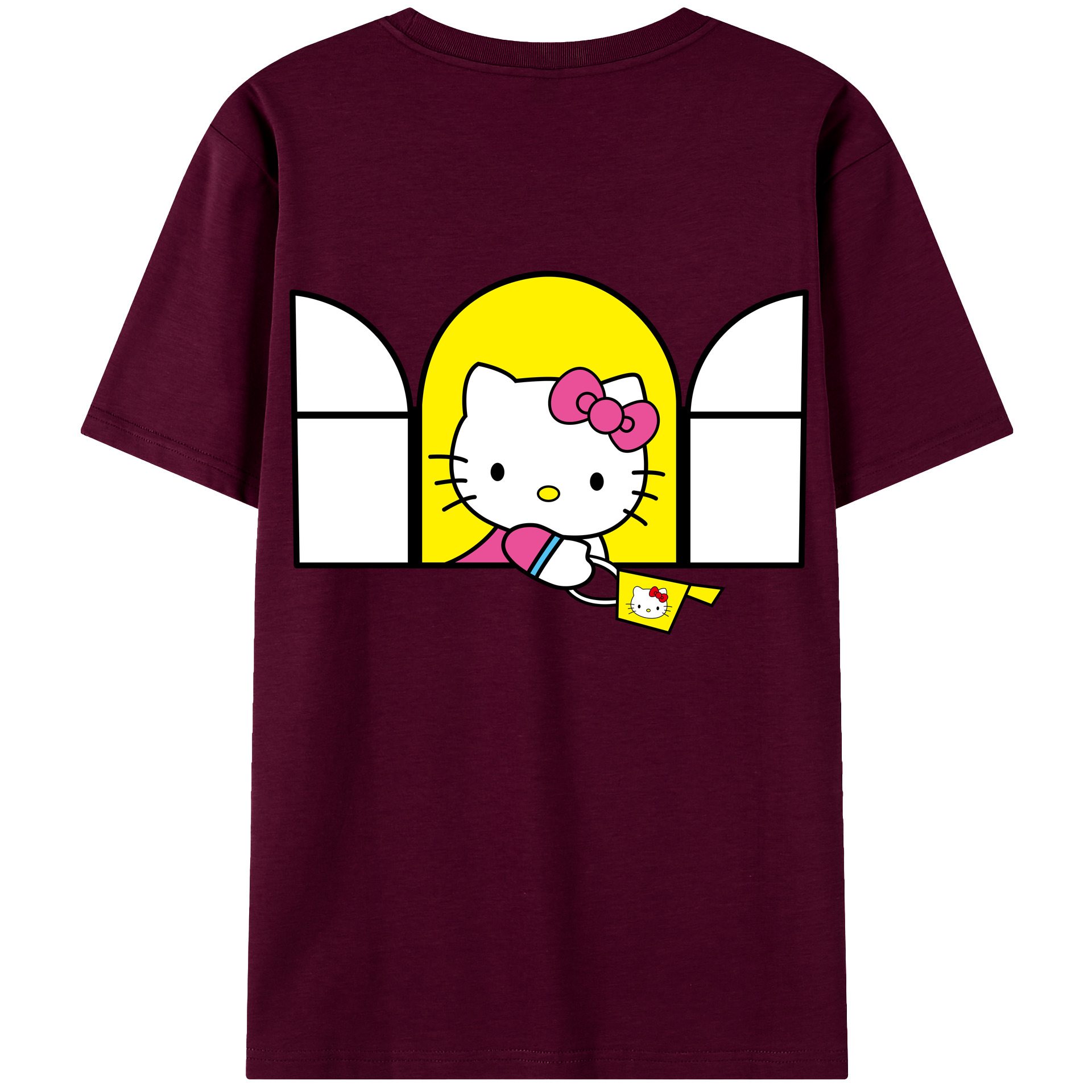 （画像用） Hello Kitty ハローキティ レディース半袖Tシャツ(バックプリント)